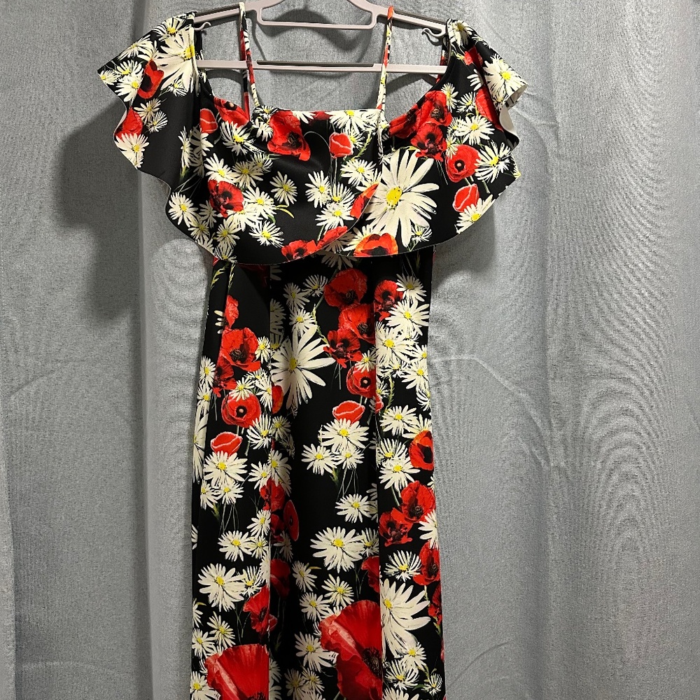 Off the shoulder with small straps dress